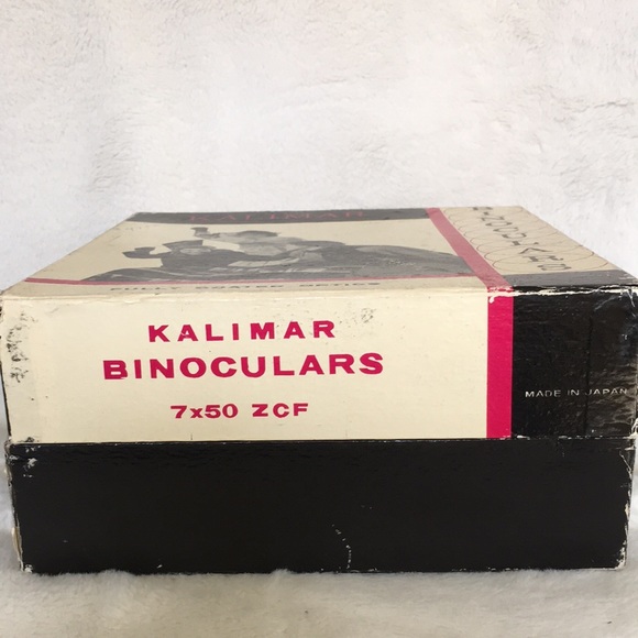 Vintage Kalimar Binoculars 7 X 50 Made in Japan w/ Leather Case & Original Box - Picture 3 of 16